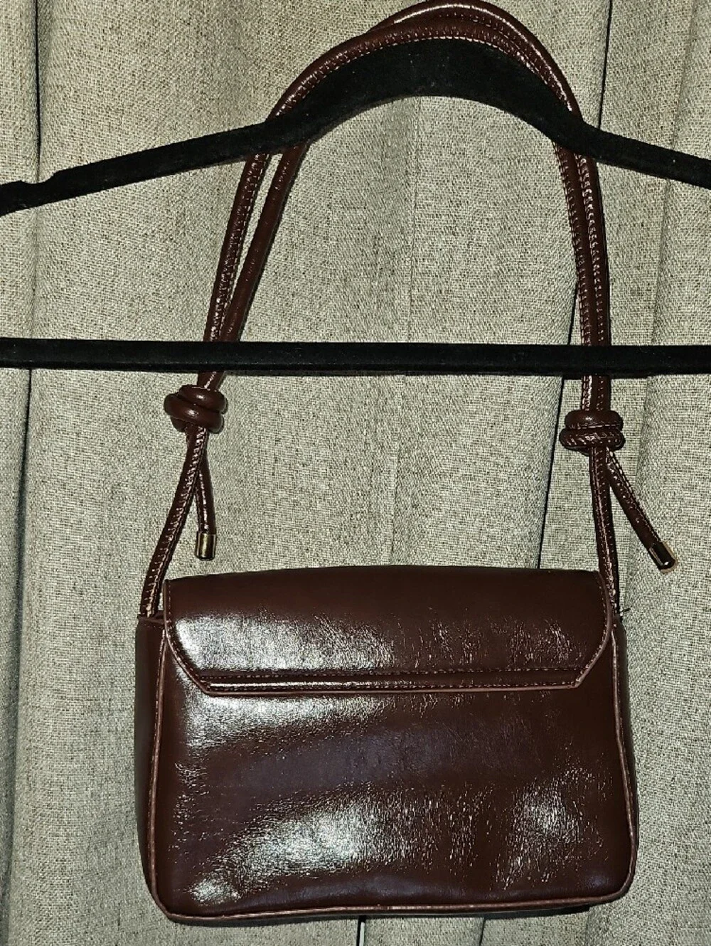 Korean Classic Brown Leather Shoulder Bag